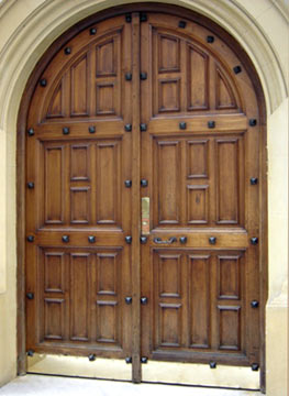 Door build with scarf joints