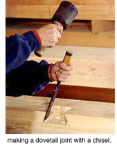 hand cut wood joints