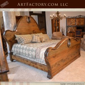 Art Nouveau style bedroom set, Art Nouveau styl king bed